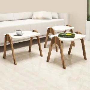Rozkladací stôl Paris Cream, 3 ks