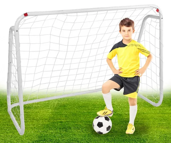 Sada 2 futbalových gólov Signal white