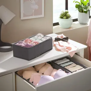 SONGMICS Sada organizérov do zásuvky Annie sivá