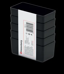 Prosperplast Sada úložných boxů 5 ks UNITEX 11 x 5,5 x 13,2 cm černá