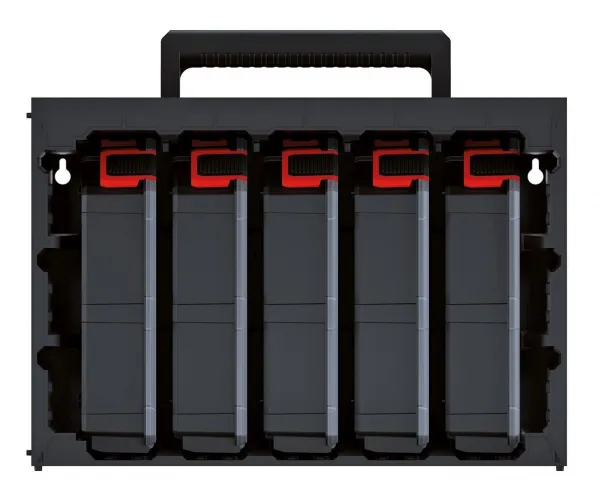 Prosperplast Sada organizérů 5 ks TAMON 41,5 x 29 x 29 cm černo-červená