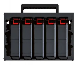 Prosperplast Sada organizérů 5 ks TAMON 41,5 x 29 x 29 cm černo-červená