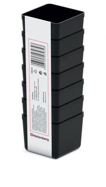Prosperplast Sada úložných boxů 7 ks UNITEX 5,5 x 5,5 x 16,5 cm černá