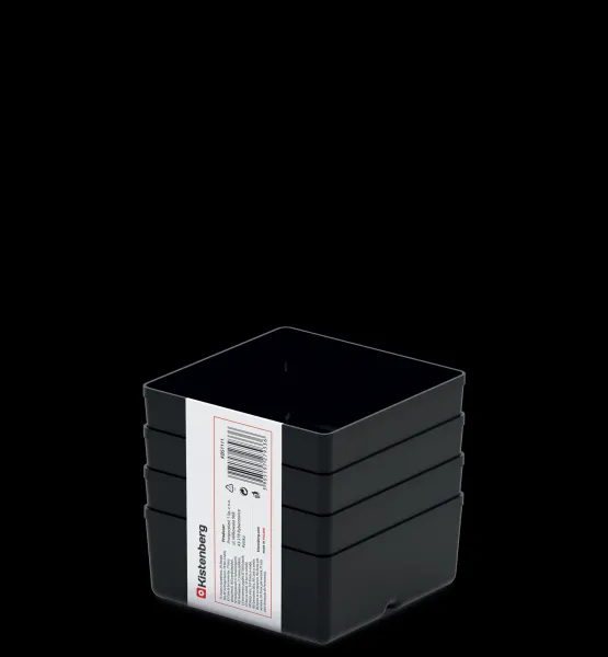 Prosperplast Sada úložných boxů 4 ks UNITEX 11 x 11 x 11,2 cm černá