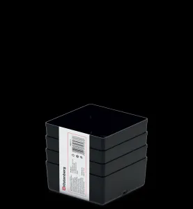 Prosperplast Sada úložných boxů 4 ks UNITEX 11 x 11 x 11,2 cm černá