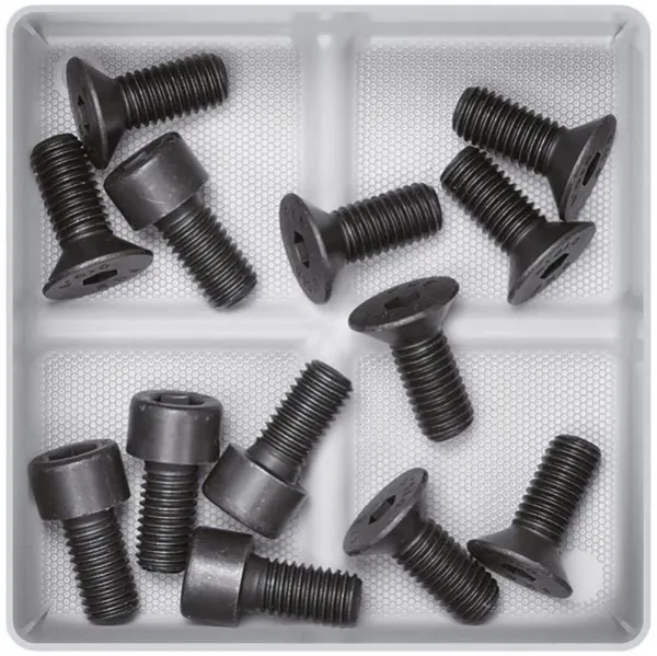 Prosperplast Sada úložných boxů 4 ks UNITEX 11 x 11 x 11,2 cm černá