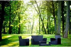 Bello Giardino Sada záhradného nábytku Unico čierna