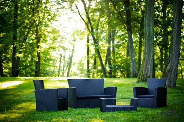 Bello Giardino Sada záhradného nábytku Unico čierna