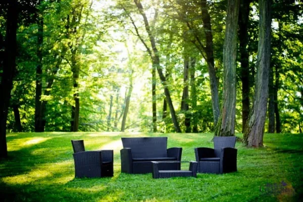 Bello Giardino Sada záhradného nábytku Unico čierna