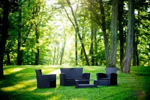 Bello Giardino Sada záhradného nábytku Unico čierna