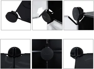 SONGMICS Šatníková skriňa Curl A čierna