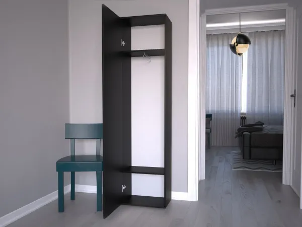 TP Living Šatníková skriňa DUO matná čierna