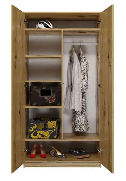 TP Living Šatníková skriňa Malva 90 cm dub artisan