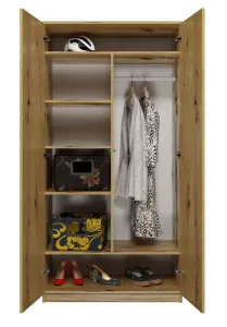 TP Living Šatníková skriňa Malva 90 cm dub artisan