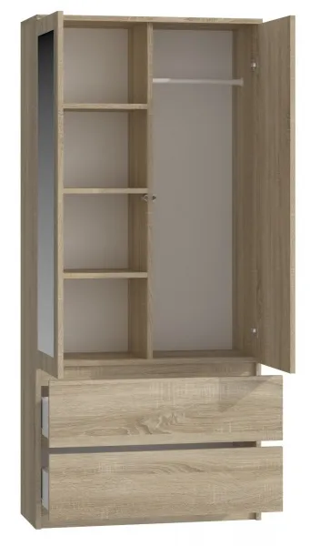 TP Living Šatníková skriňa SS - 90 dub sonoma