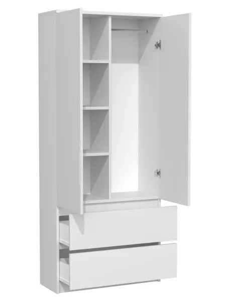 TP Living Šatníková skriňa SS-90 biela