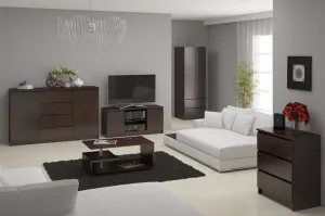 Ak furniture Šatníková skriňa Star 90 cm wenge
