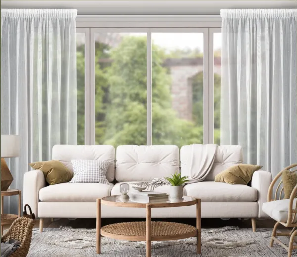 DekorStyle Síťová záclona KIM 140x300 bílá