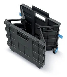 Prosperplast Skládací přepravka na kolečkách CARTITT 39,6 x 37 x 100,8 cm černo-modrá