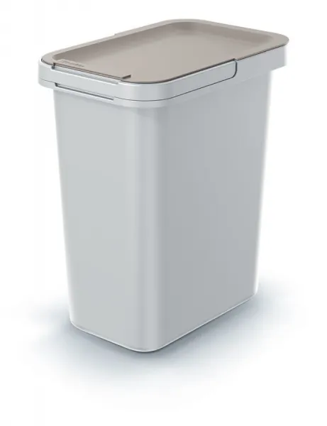 Prosperplast Set odpadkových košov SYSTEM 4x12 l popolavo šedý