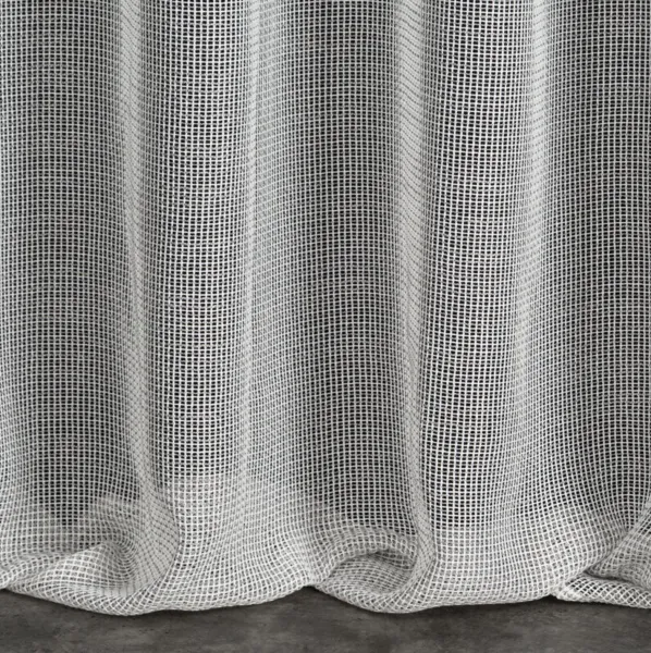 DekorStyle Síťová záclona KIM 140x300 stříbrná