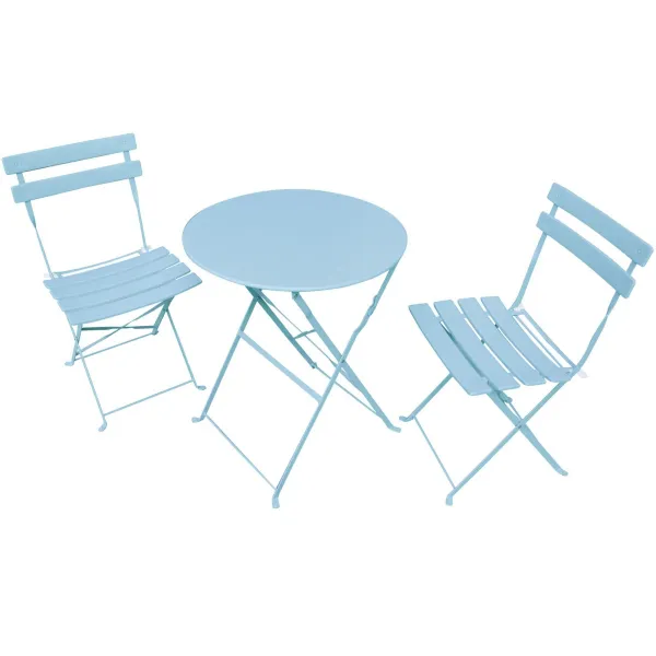 Ak furniture Skládací sada zahradního nábytku ORION modrá