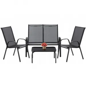 Garden Line Set zahradního nábytku Gota černý