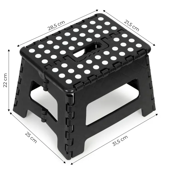 Wellhox Skladacia stolička 1 stupienok z plastu 22 cm