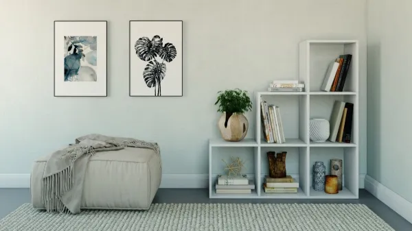 TP Living Schodový regál STEP RS-30 biely