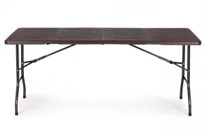 MODERNHOME Skládací cateringový stůl Impro 180 cm hnědý