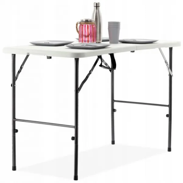 Garden Line Skládací cateringový stůl PEGGY 120 cm bílý