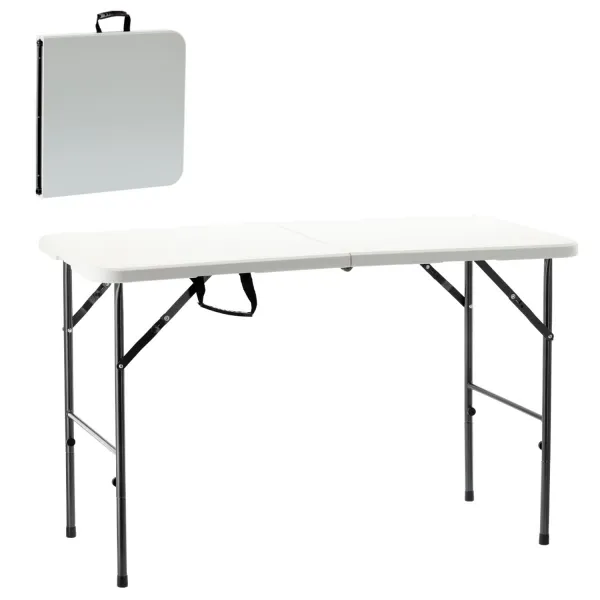 Garden Line Skládací cateringový stůl PEGGY 120 cm bílý