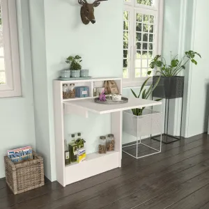 Hanah Home Skládací jídelní stůl 2v1 BRETA bílý