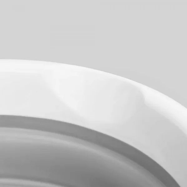 Asmar 10 litrové kompaktné skladacie vedro 32 cm bielo-sivé