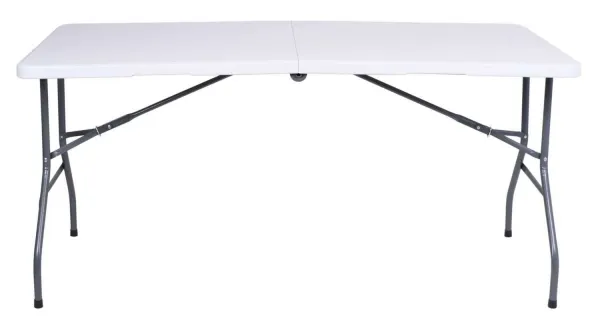 Cateringový stôl RICO skladací v kufríku - 152 cm - biely