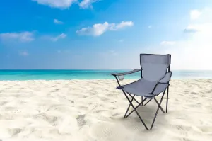 HUGO sivá skladacia turistická stolička