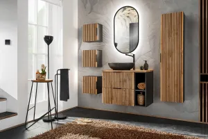 ArtCom Regál do kúpeľne XILO Black 81-01