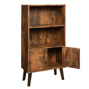 SONGMICS Knižnica retro dizajn 60x120cm hnedá