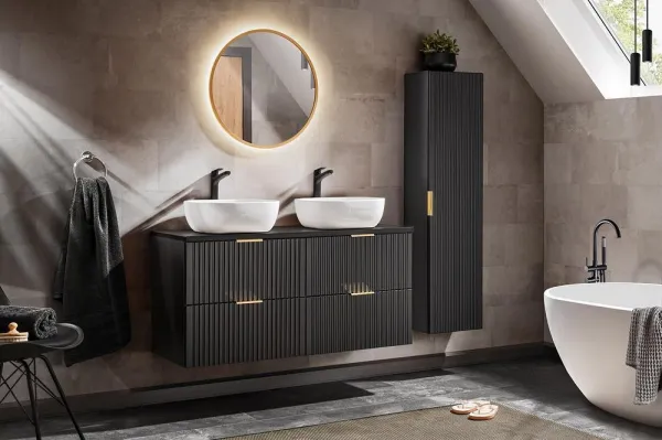 Comad Skříňka pod umyvadlo Casad 80 cm černá