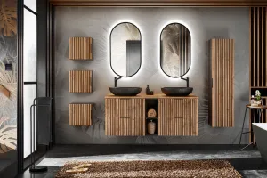 ArtCom Regál do kúpeľne XILO Black 81-01