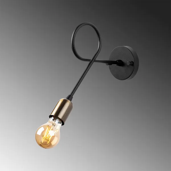 Opviq Nástenná lampa Viraj čierna