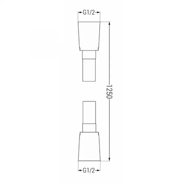 Sprchová hadica MEXEN 125 cm chróm