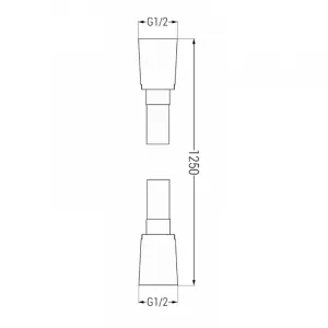 Sprchová hadica MEXEN 125 cm chróm