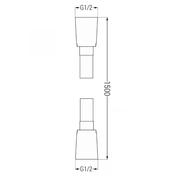 Sprchová hadica MEXEN 150 cm chróm