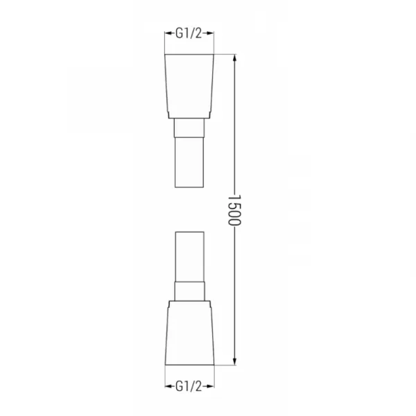 Sprchová hadica MEXEN 150 cm čierna