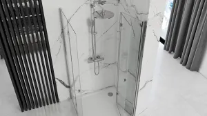 Sprchová kabína Rea Fold N2 transparentná, velikost 80x90