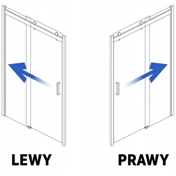 Sprchový kút Rea Nixon 100x140, variant levá