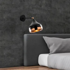 Opviq Nástenná lampa Yıldo čierna/meď