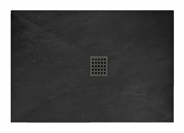 REA - Sprchová vanička Black Rock 80x100 čierna REA-K4578