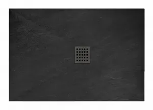 REA - Sprchová vanička Black Rock 80x100 čierna REA-K4578